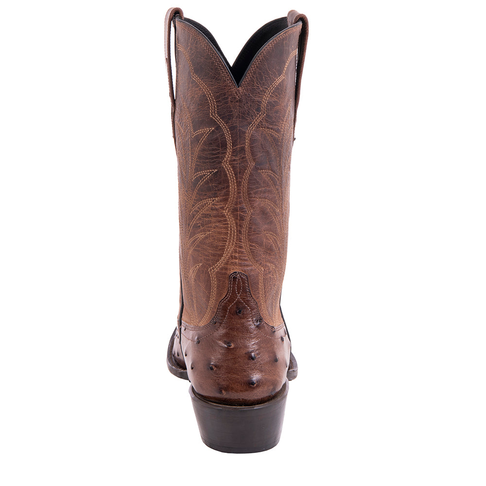 Men's 12" Kango Full Quill Ostrich Canella Winn Cowboy Boot