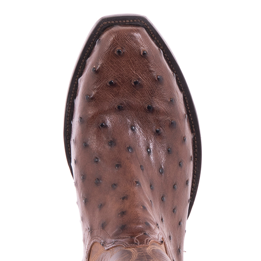 Men's 12" Kango Full Quill Ostrich Canella Winn Cowboy Boot
