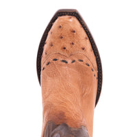 Ladies 13" Canella Goat Ostrich Tipped Cowboy Boots