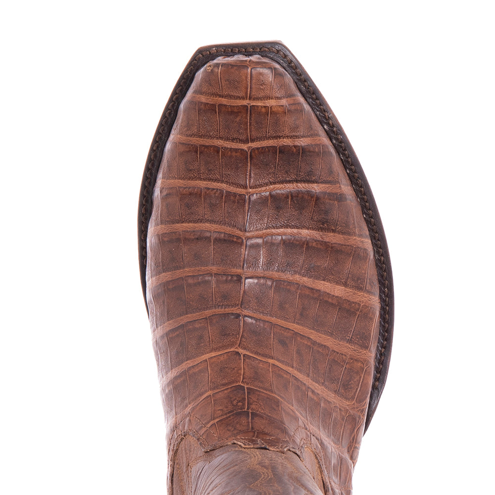 Men's 12" Cigar Caiman/Canella Winn Stitch Cowboy Boot