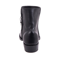 Men's Short Black Caiman Black Aniline Boot with Mini Vibram Sole