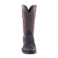 Men's 12" Nicotine Elephant Tobac Fern Inlay Cowboy Boot