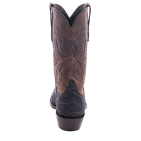 Men's 12" Nicotine Elephant Tobac Fern Inlay Cowboy Boot