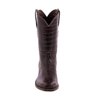 Men's 12" Two Tone Chocolate Nile Crocodile Cowboy Boot