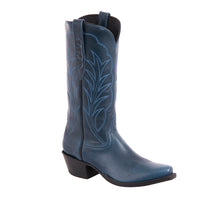 Ladies 13" Blue Diablo Boots with Winn Stitch