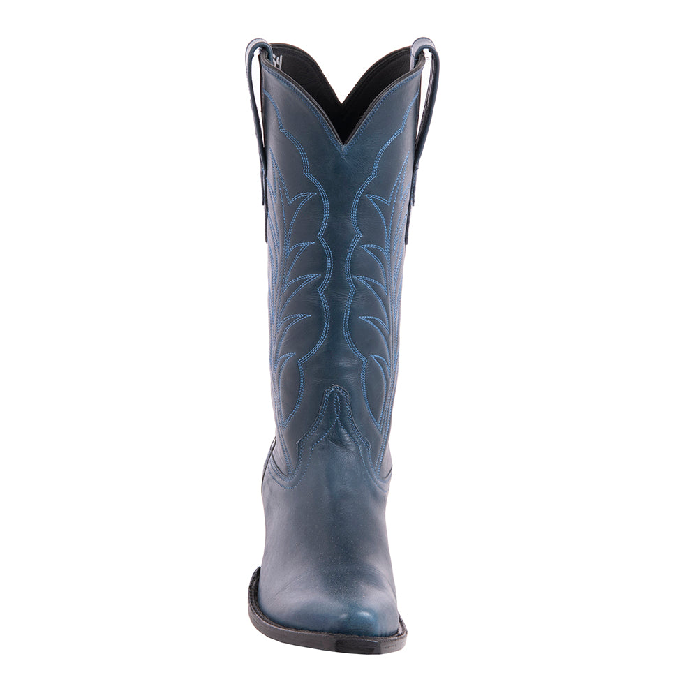 Ladies 13" Blue Diablo Boots with Winn Stitch