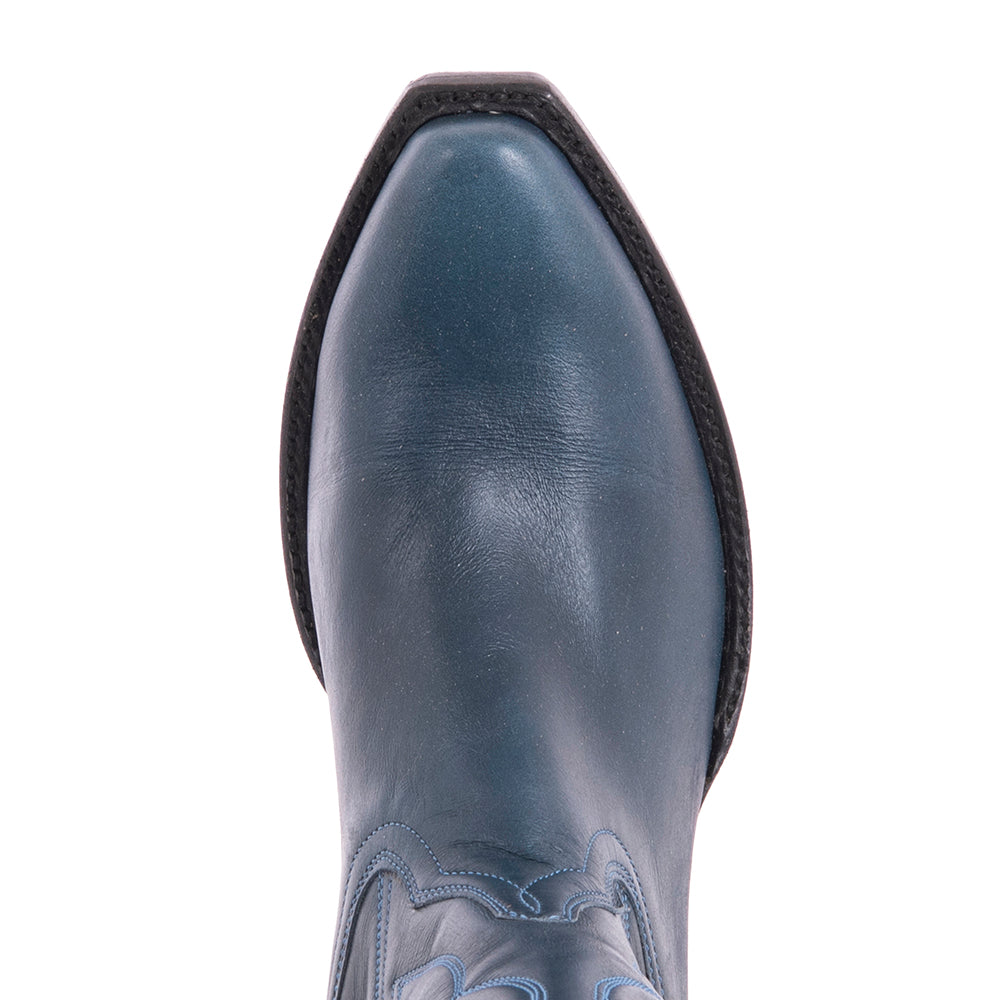 Ladies 13" Blue Diablo Boots with Winn Stitch