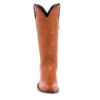 Ladies 13" British Tan Winn Stitch Cowboy Boot