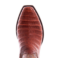 Men's 12" Raisin Caiman Canella Goat Winn Cowboy Boot