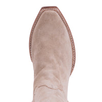 Ladies 13" Tan Roughout Buckstitched Cowboy Boot
