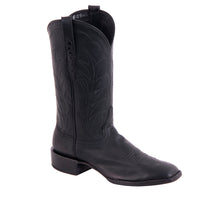 Ladies 12" Black Mad Dog Winn Cowboy Boots