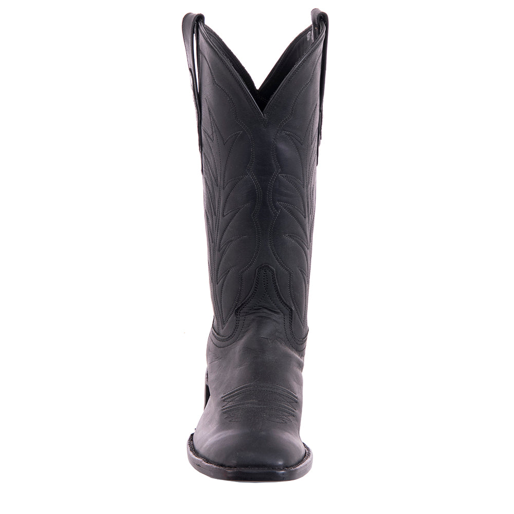 Ladies 12" Black Mad Dog Winn Cowboy Boots