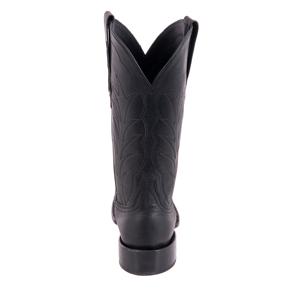 Ladies 12" Black Mad Dog Winn Cowboy Boots