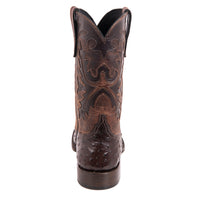 Men's Nicotine Ostrich Canella Goat Fern Cowboy Boot