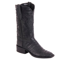 Ladies 12" Black Caiman Mad Dog Fern Cowboy Boots
