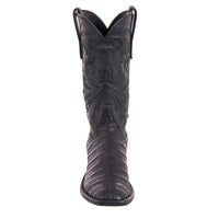 Ladies 12" Black Caiman Mad Dog Fern Cowboy Boots