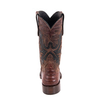 Ladies 12" Cigar Caiman Canella Goat Fern Cowboy Boot