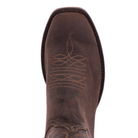 Ladies 12" Tobac Goat Winn Stitch Cowboy Boot