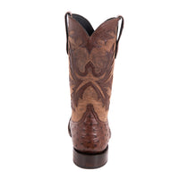 Men's 12" Kango Full Quill Ostrich Canella Goat Fern Cowboy