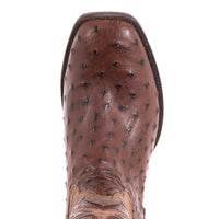 Men's 12" Kango Full Quill Ostrich Canella Goat Fern Cowboy