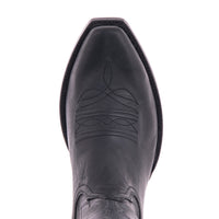 Men's 12" Black Mad Dog Cowboy Boots with Mini Vibram Sole