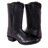 Men's 12" Giant Alligator Spyder Cowboy Boot with Mini Vibram Sole