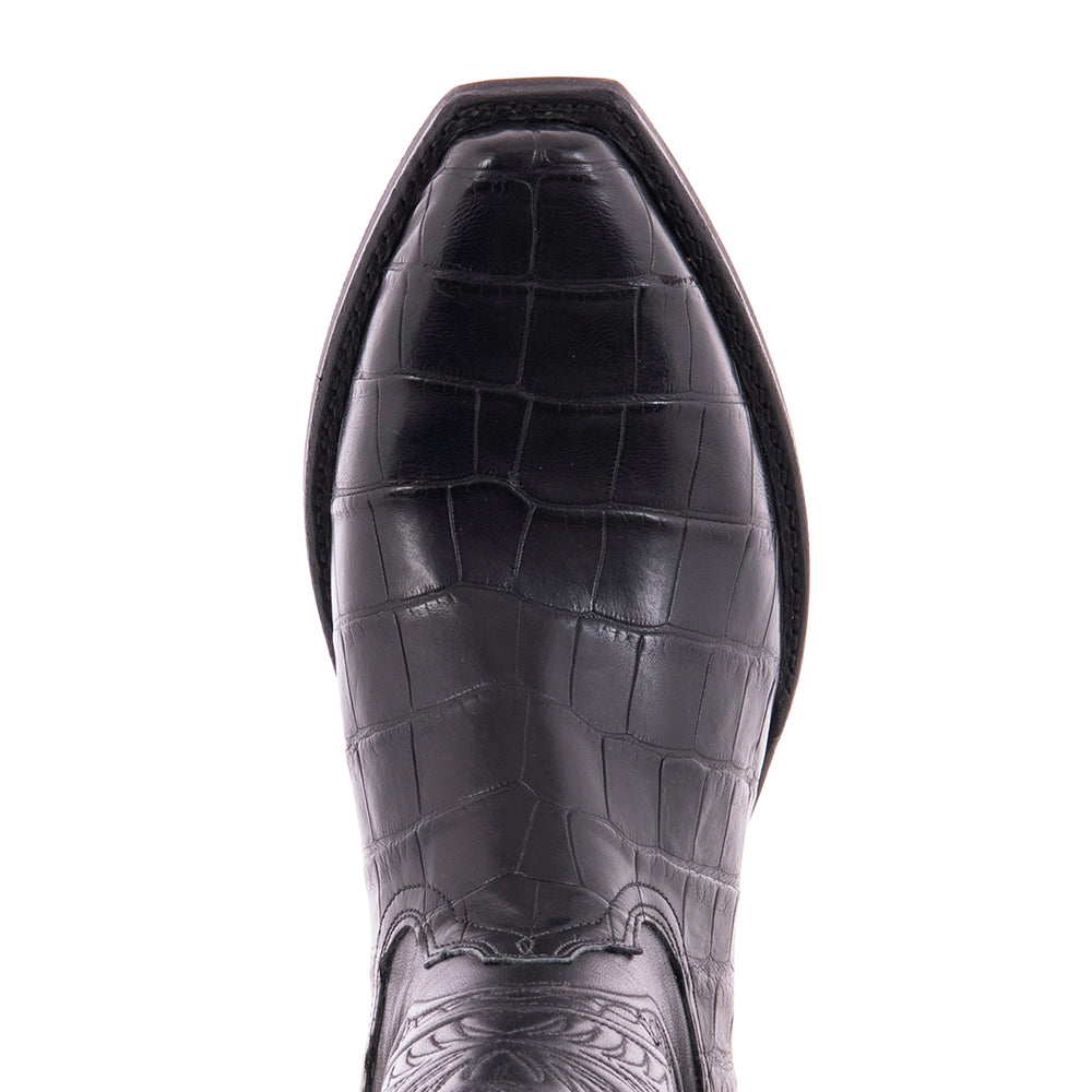 Men's 12" Giant Alligator Spyder Cowboy Boot with Mini Vibram Sole