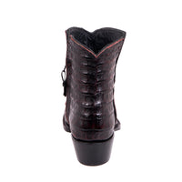 Ladies Short Black Cherry Caiman Boot