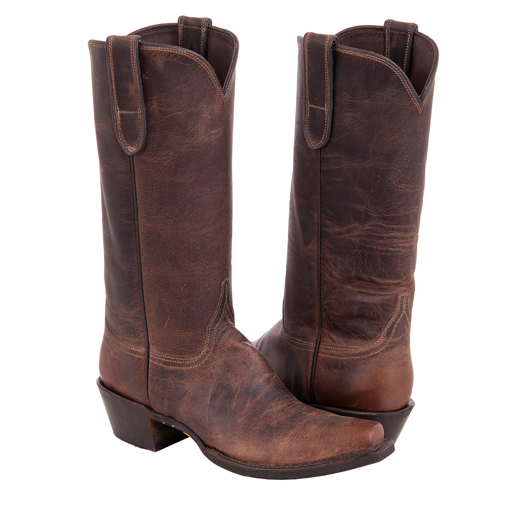 Ladies 13" Canella Goat Cowboy Boot with Mini Vibram Sole