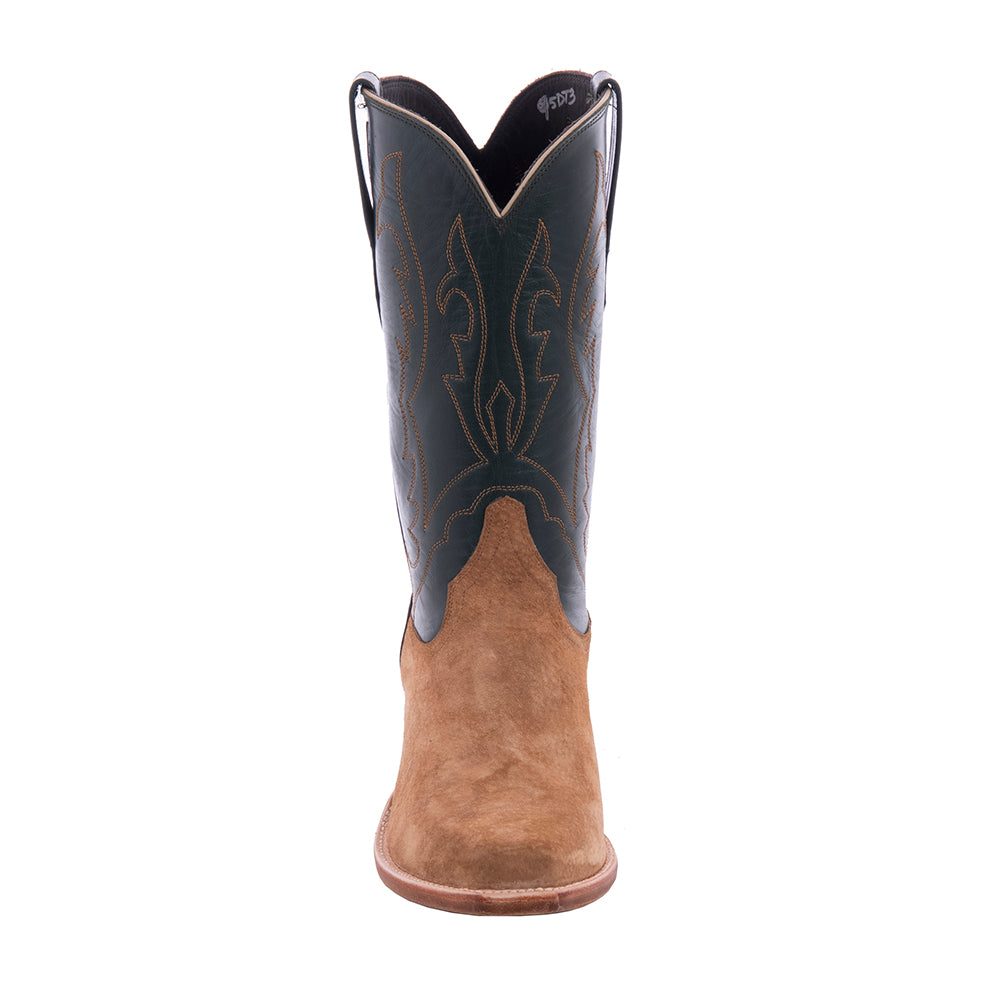 Men's 12" Dunn Boar Green Velvet Cowboy Boot