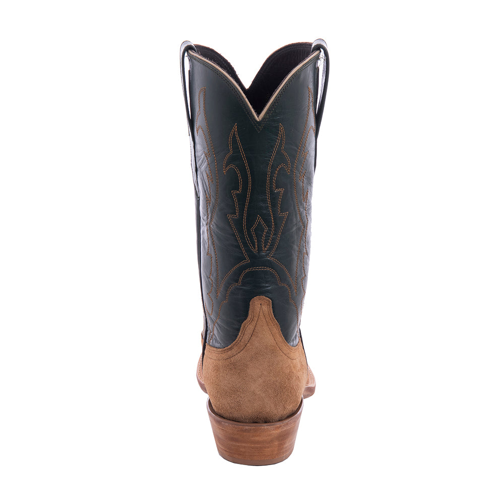 Men's 12" Dunn Boar Green Velvet Cowboy Boot