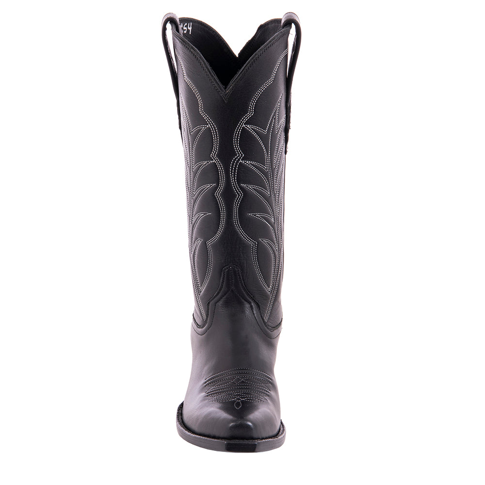 Ladies 13" Black Aniline Winn Cowboy Boot