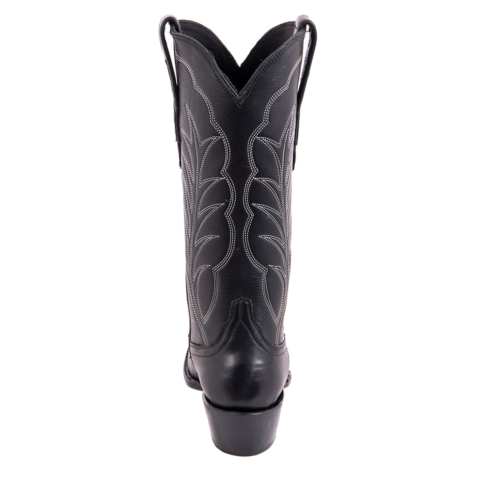Ladies 13" Black Aniline Winn Cowboy Boot