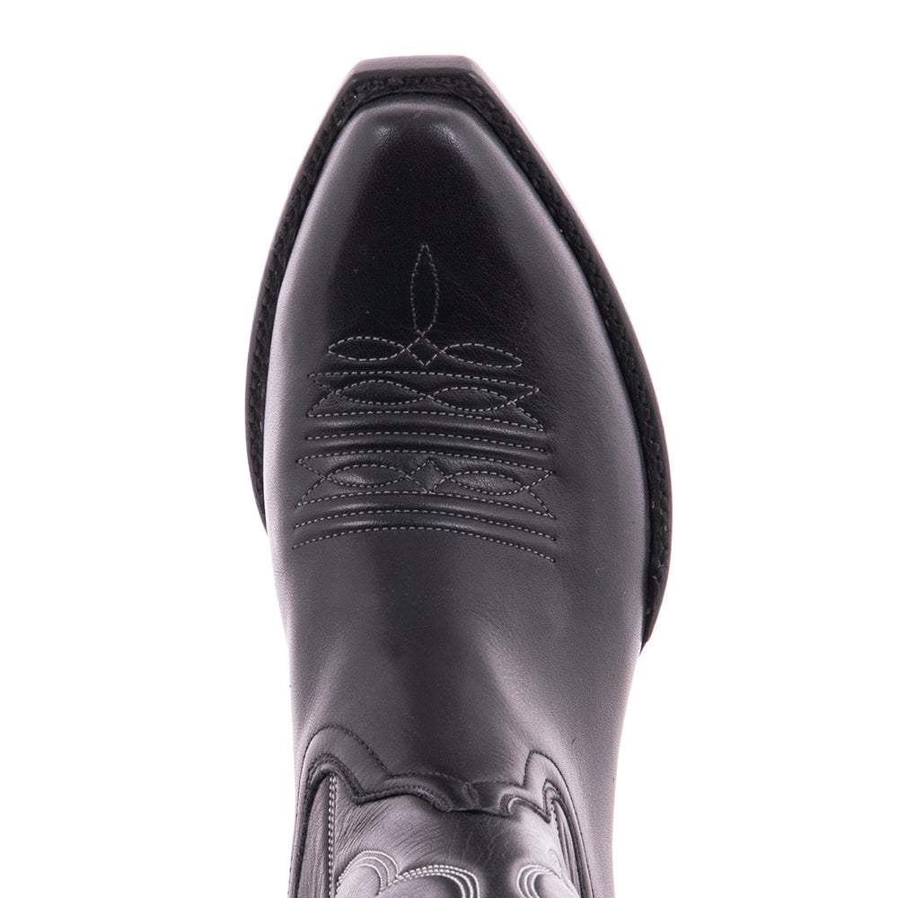 Ladies 13" Black Aniline Winn Cowboy Boot