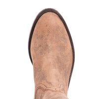 Men's 10" Brown Bomber Boots with Buckstitch