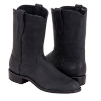 Men's 10" Black Mad Dog Wrangler Roper Boot
