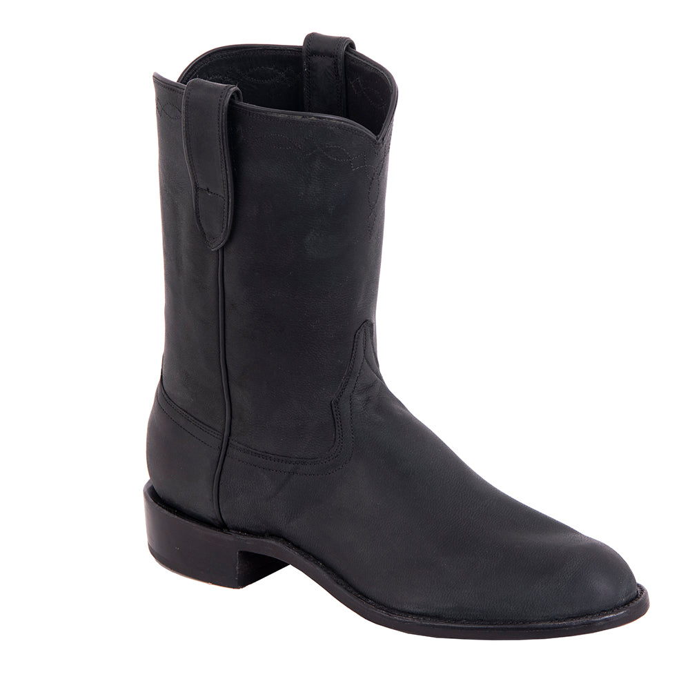 Men's 10" Black Mad Dog Wrangler Roper Boot