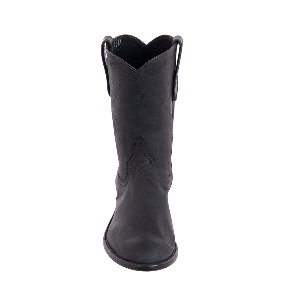 Men's 10" Black Mad Dog Wrangler Roper Boot