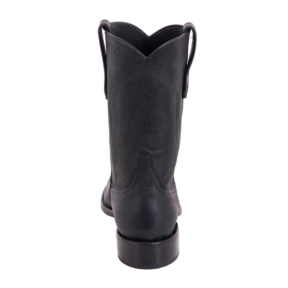Men's 10" Black Mad Dog Wrangler Roper Boot
