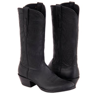 Ladies' Black Mad Dog Winn Stitch with Toe Bug Cowboy Boot