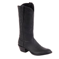Ladies' Black Mad Dog Winn Stitch with Toe Bug Cowboy Boot