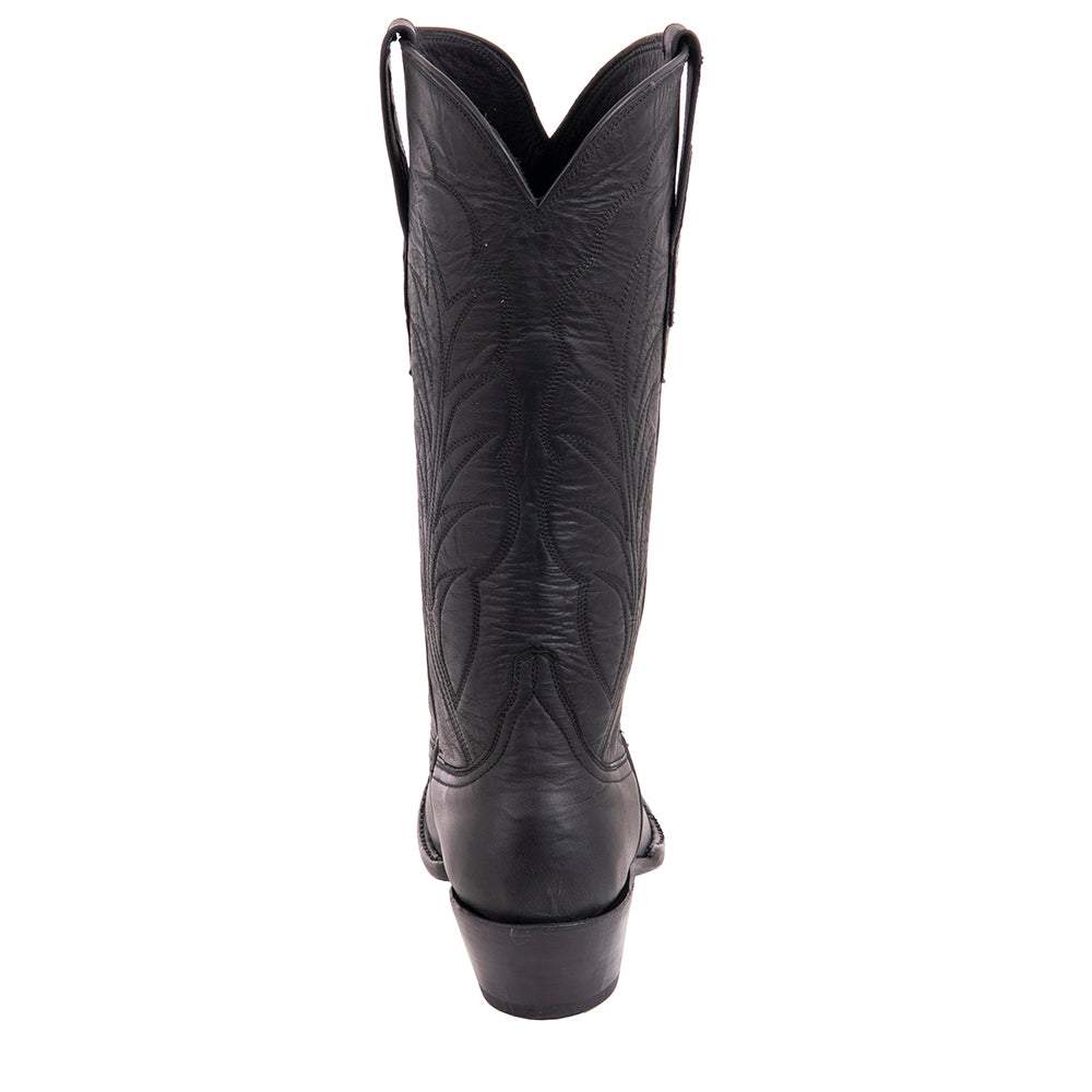 Ladies' Black Mad Dog Winn Stitch with Toe Bug Cowboy Boot