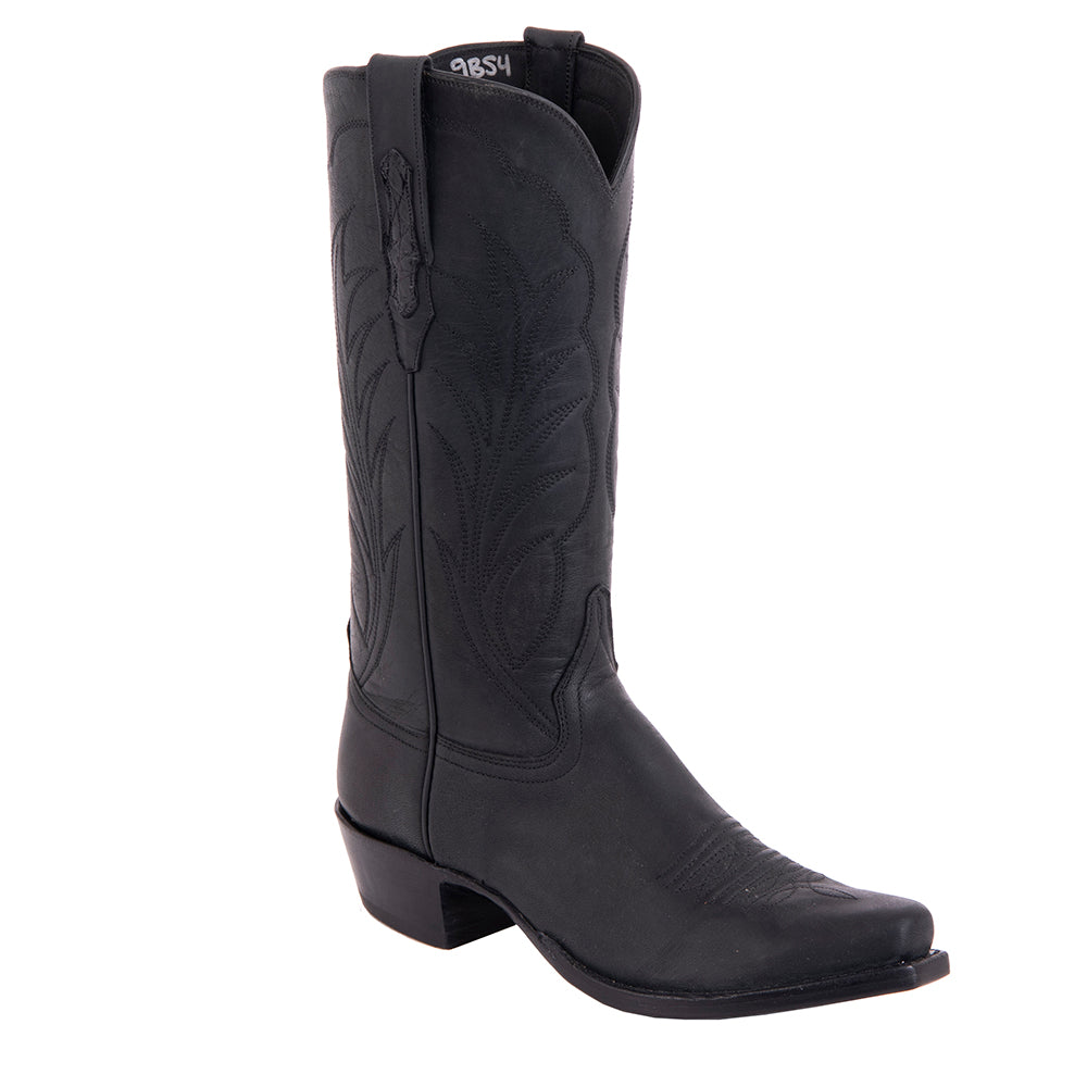 Ladies 13" Black Mad Dog Winn Cowboy Boot
