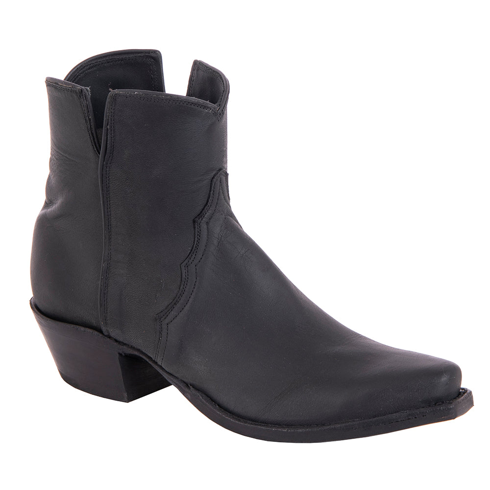 Ladies Black Mad Dog Short Boots