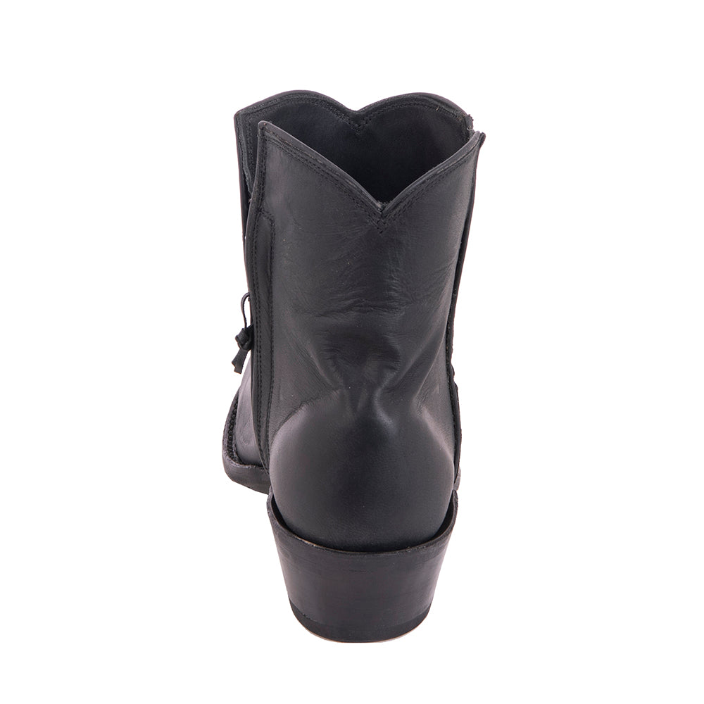 Ladies Black Mad Dog Short Boots