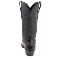 Ladies' 12" Black Alligator Aniline Cowboy Boot