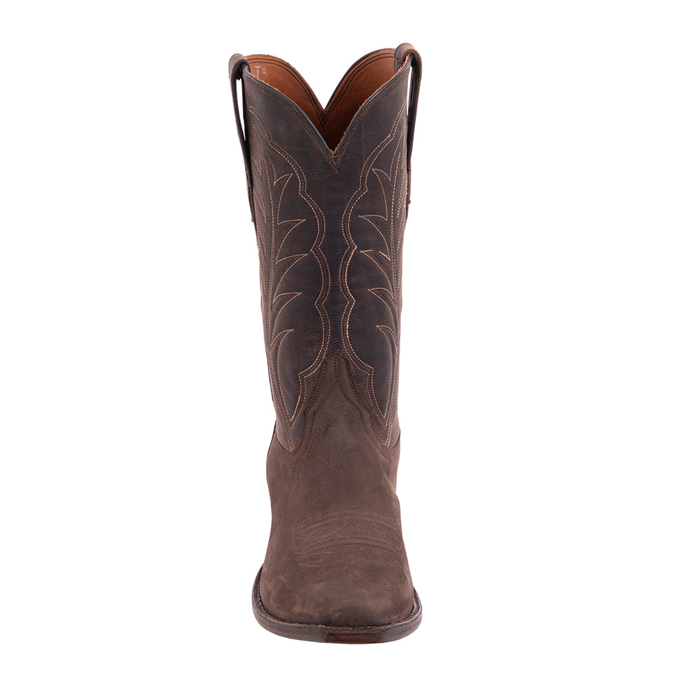 Men's 12" Chocolate/Tobac Goat Cowboy Boot