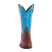Ladies 12" Cigar Caiman Turquoise Cowboy Boot