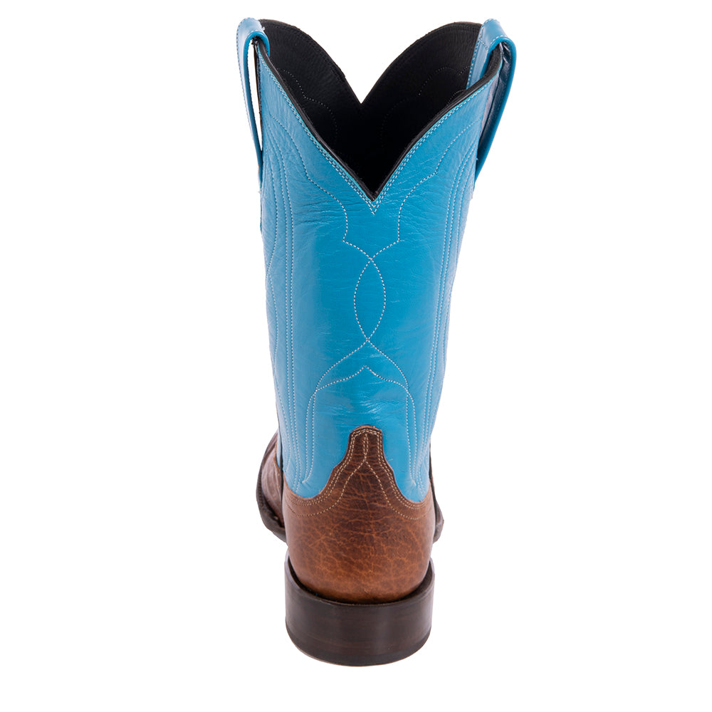 Ladies 12" Cigar Caiman Turquoise Cowboy Boot