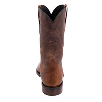 Men's 12" Saddle Bison Canella Goat Roper Boots Mini Vibram Sole